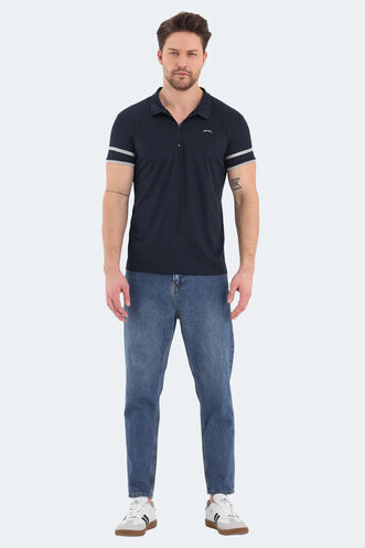 Slazenger REDMOND Men's Short Sleeve T-Shirt Navy - Thumbnail