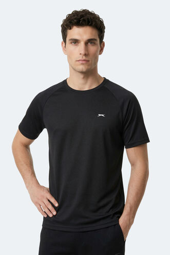 Slazenger REDTAIL Erkek Siyah Tişört - Thumbnail