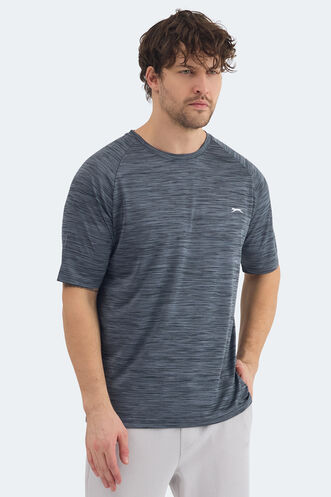 Slazenger REDVALE Erkek Koyu Gri Tişört - Thumbnail