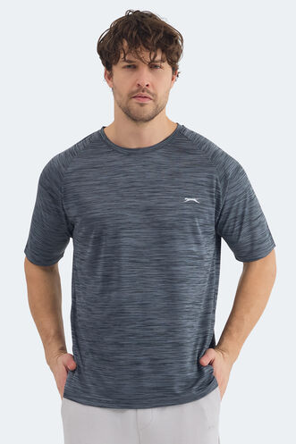 Slazenger REDVALE Erkek Koyu Gri Tişört - Thumbnail