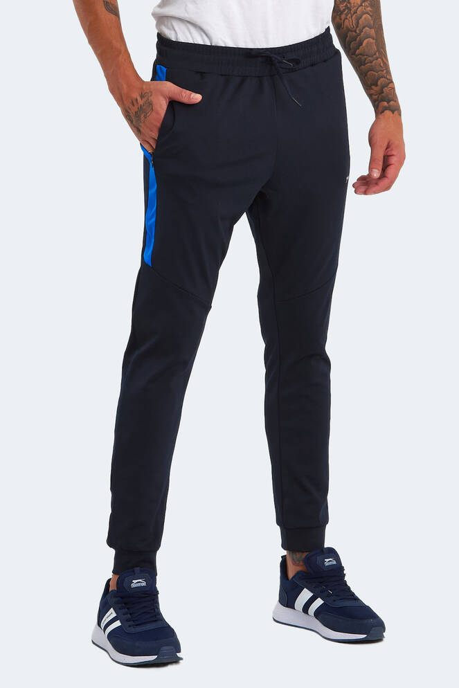 Slazenger REGION IN Erkek Fermuar Cepli Lacivert Eşofman Altı