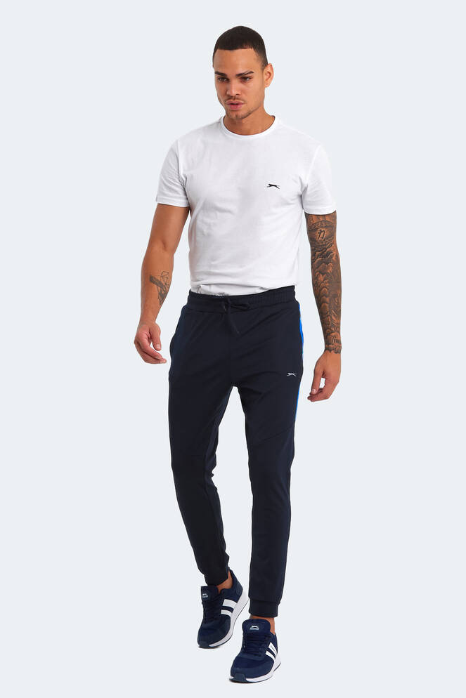 Slazenger REGION IN Erkek Fermuar Cepli Lacivert Eşofman Altı