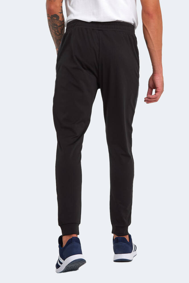 Slazenger REGION IN Erkek Fermuar Cepli Siyah Eşofman Altı