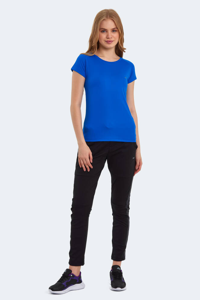 Slazenger RELAX Kadın Kısa Kollu T-Shirt Saks Mavi