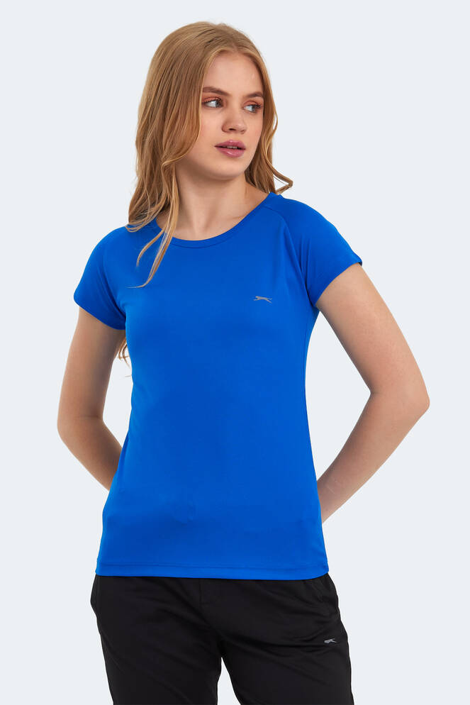 Slazenger RELAX Kadın Kısa Kollu T-Shirt Saks Mavi