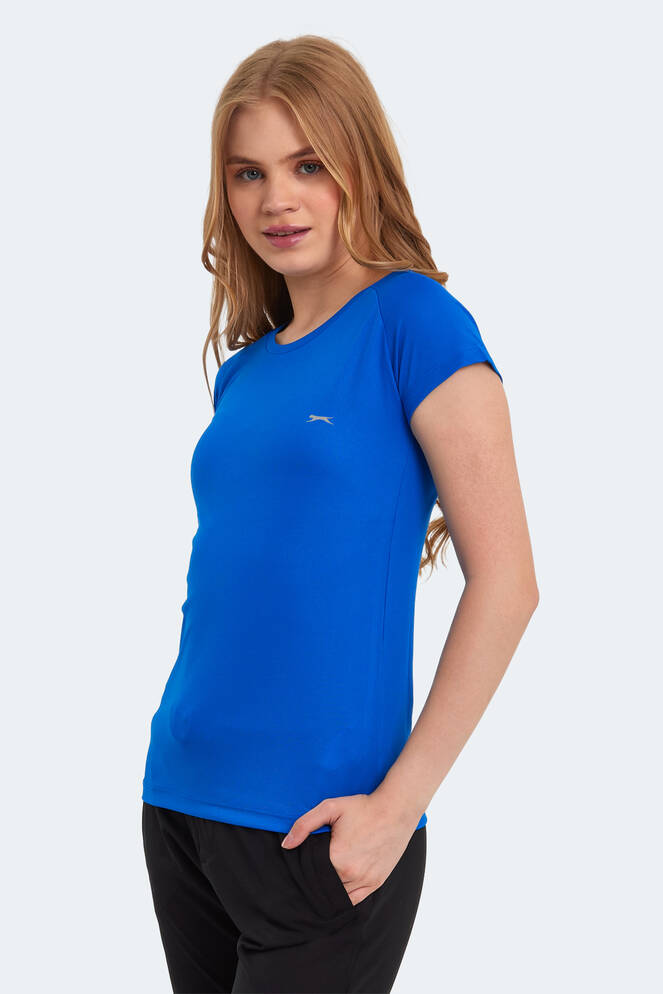 Slazenger RELAX IN Kadın Saks Mavi Tişört