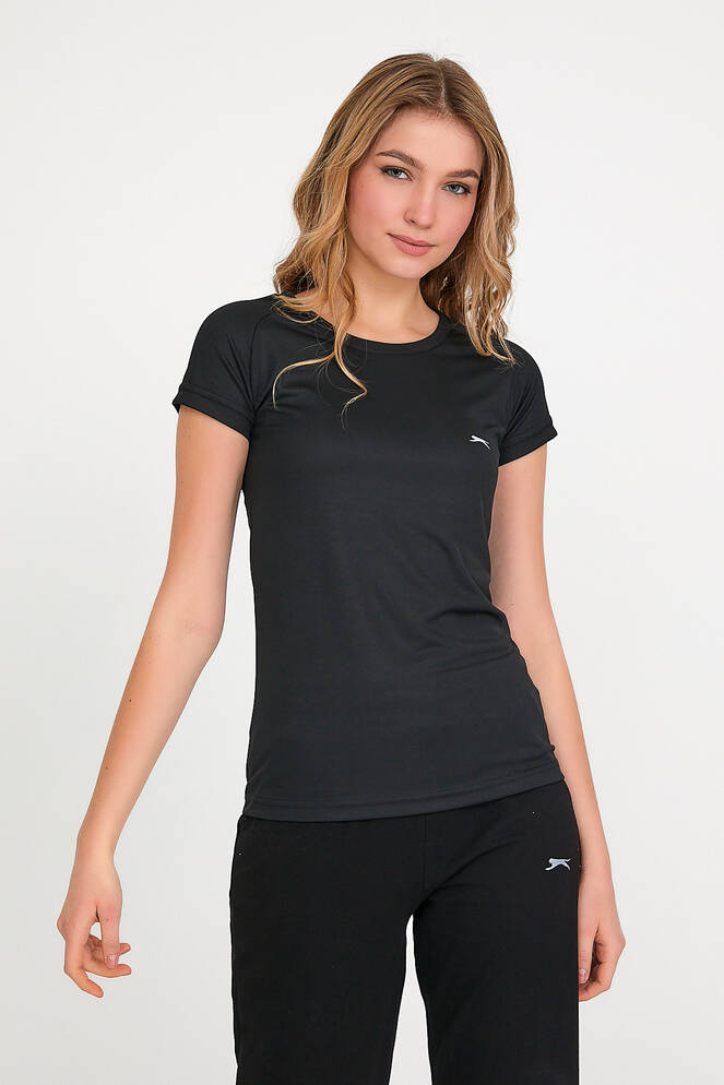 Slazenger RELAX Kadın Kısa Kollu T-Shirt Siyah