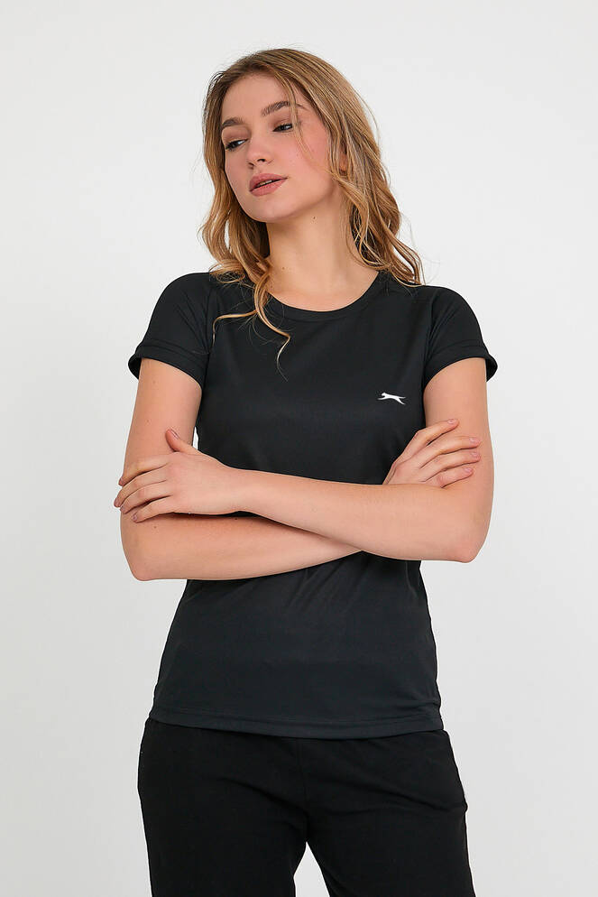 Slazenger RELAX IN Kadın Siyah Tişört