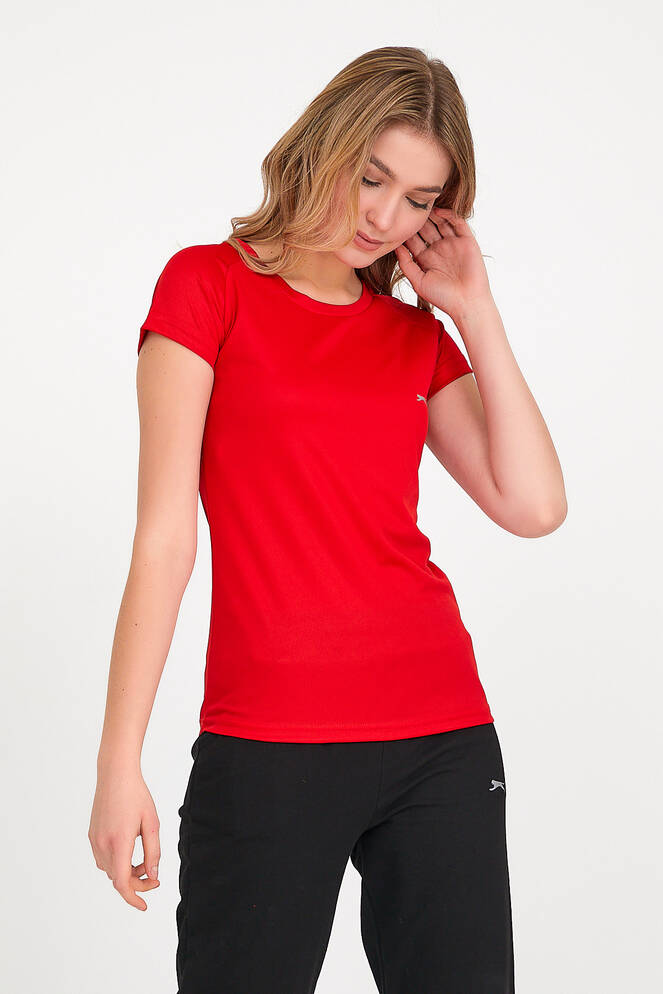 Slazenger RELAX Kadın Kısa Kollu T-Shirt Kırmızı