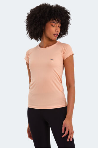 Slazenger RELAX Kadın Kısa Kollu T-Shirt Somon - Thumbnail