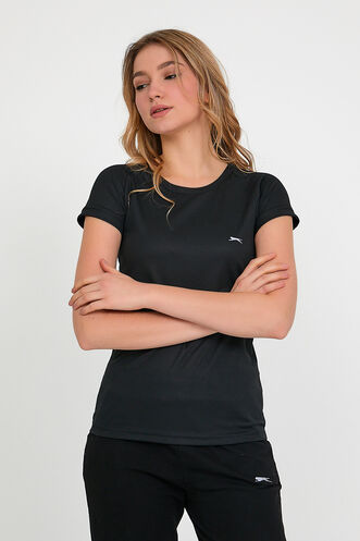 Slazenger RELAX Women's Short Sleeve T-Shirt Black - Thumbnail