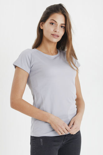 Slazenger RELAX Women's Short Sleeve T-Shirt Gray - Thumbnail