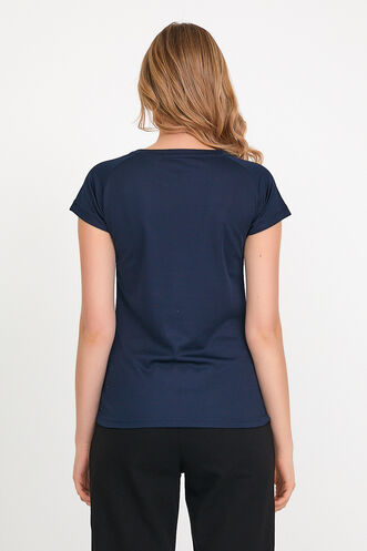 Slazenger RELAX Women's Short Sleeve T-Shirt Navy - Thumbnail