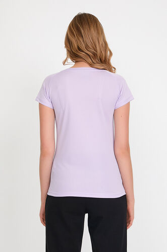 Slazenger RELAX Women's Short Sleeve T-Shirt Purple - Thumbnail