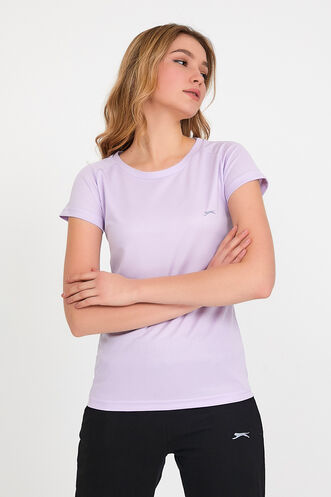 Slazenger RELAX Women's Short Sleeve T-Shirt Purple - Thumbnail