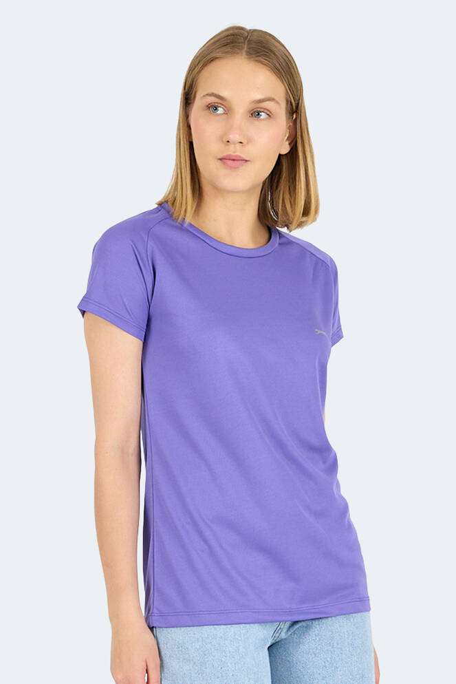 Slazenger RELAX Women's Short Sleeve T-Shirt Purple