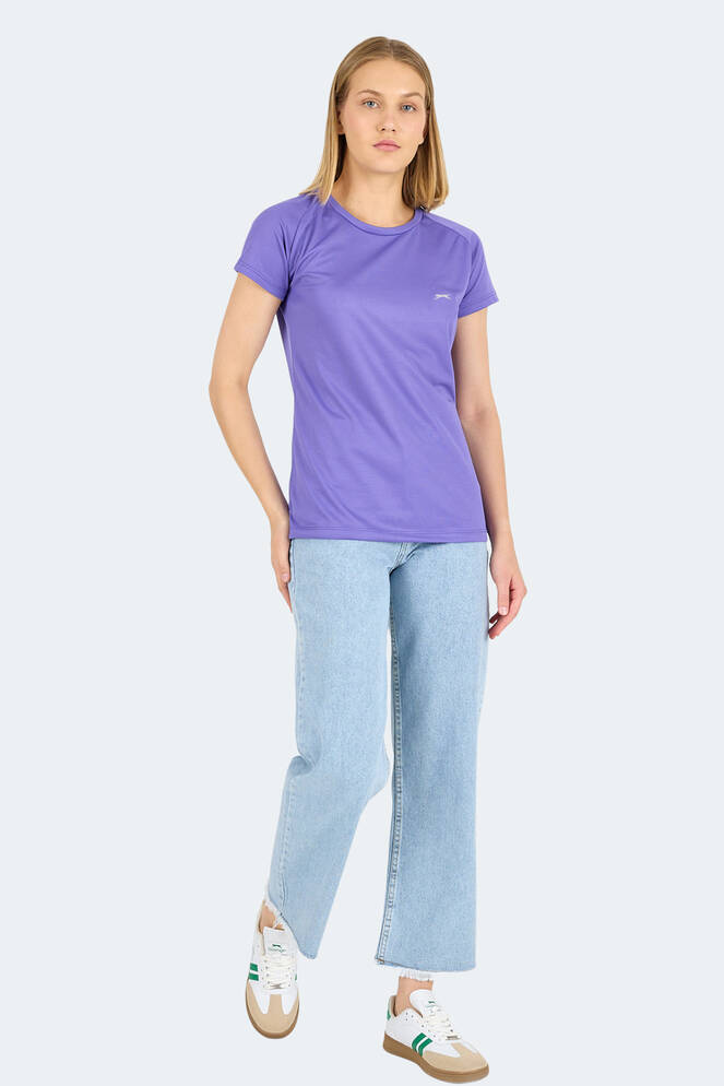 Slazenger RELAX Women's Short Sleeve T-Shirt Purple