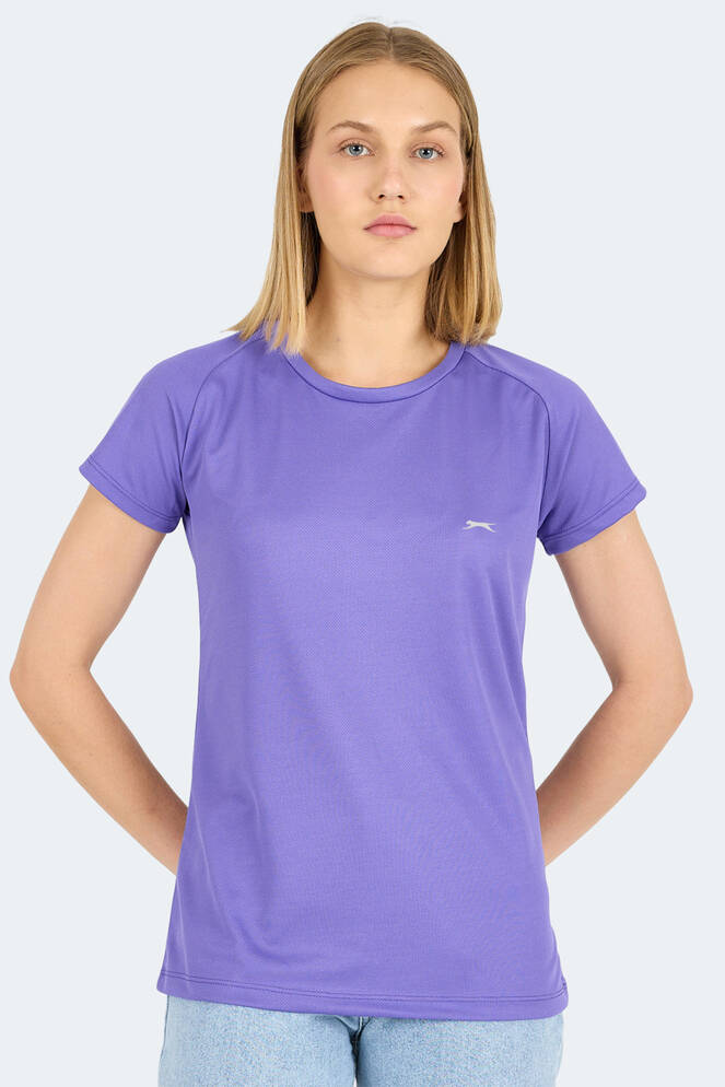 Slazenger RELAX Women's Short Sleeve T-Shirt Purple
