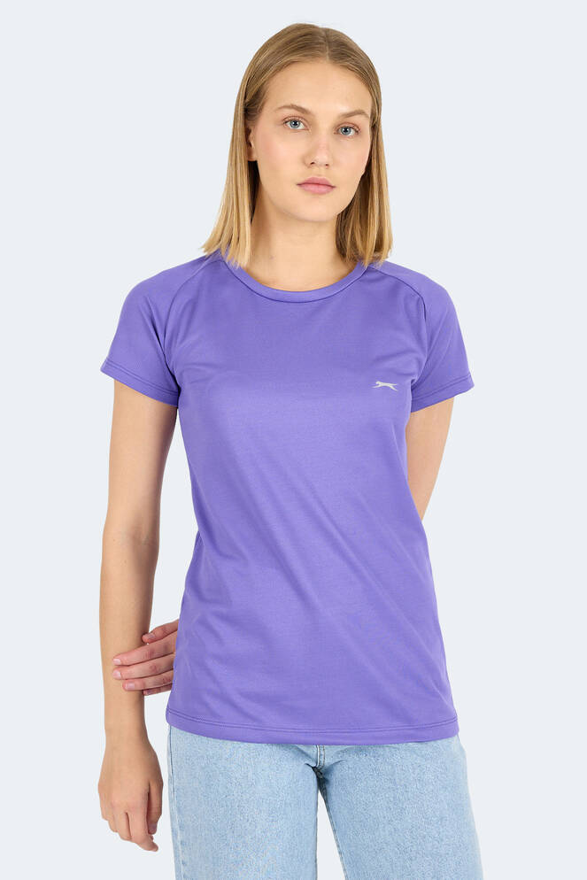 Slazenger RELAX Women's Short Sleeve T-Shirt Purple