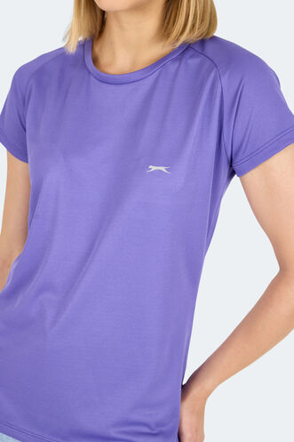 Slazenger RELAX Women's Short Sleeve T-Shirt Purple - Thumbnail