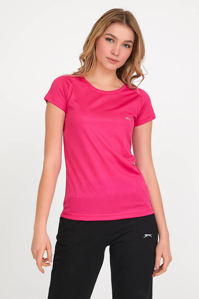 Slazenger RELAX Women's Short Sleeve T-Shirt Fuchsia