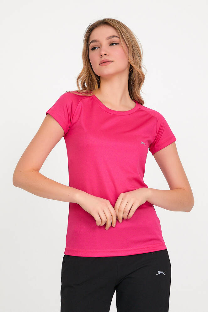 Slazenger RELAX Women's Short Sleeve T-Shirt Fuchsia