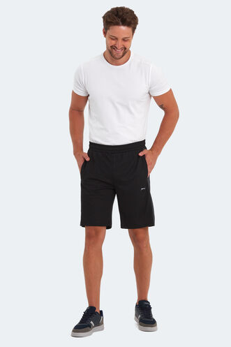 Slazenger REMAIN Men's Shorts Black - Dark Grey - Thumbnail