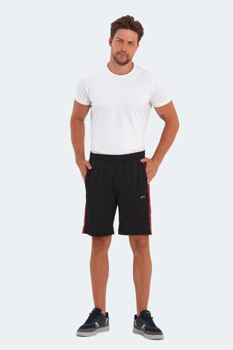 Slazenger REMAIN Men's Shorts Black - Red - Thumbnail