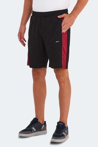 Slazenger REMAIN Men's Shorts Black - Red - Thumbnail