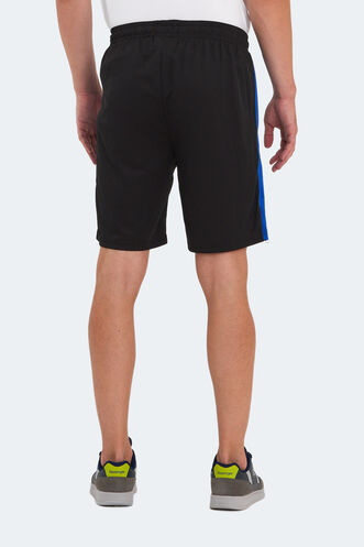 Slazenger REMAIN Men's Shorts Black - Sax Blue - Thumbnail