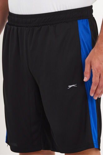 Slazenger REMAIN Men's Shorts Black - Sax Blue - Thumbnail