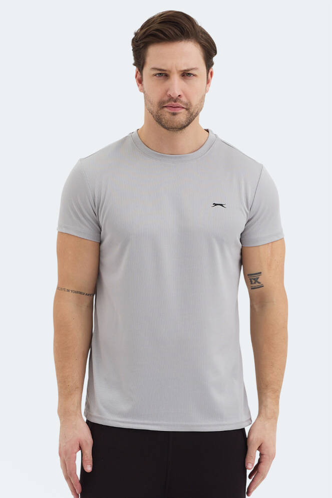 Slazenger REPUBLIC Erkek Kısa Kollu T-Shirt Açık Gri