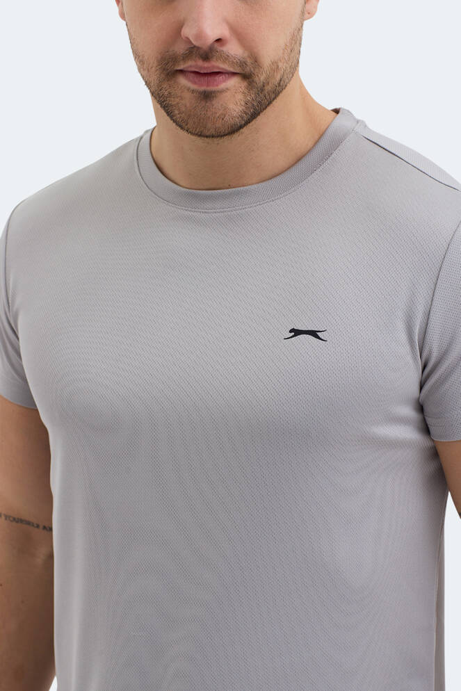 Slazenger REPUBLIC Erkek Kısa Kollu T-Shirt Açık Gri