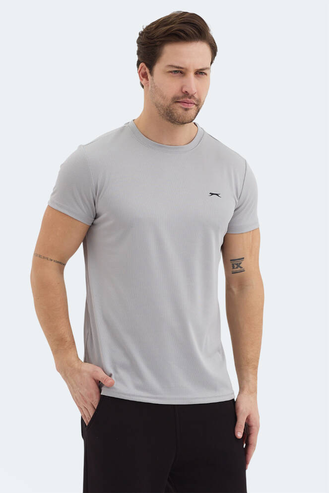 Slazenger REPUBLIC Erkek Kısa Kollu T-Shirt Açık Gri