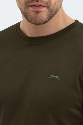 Slazenger REPUBLIC Erkek Kısa Kollu T-Shirt Haki - Thumbnail