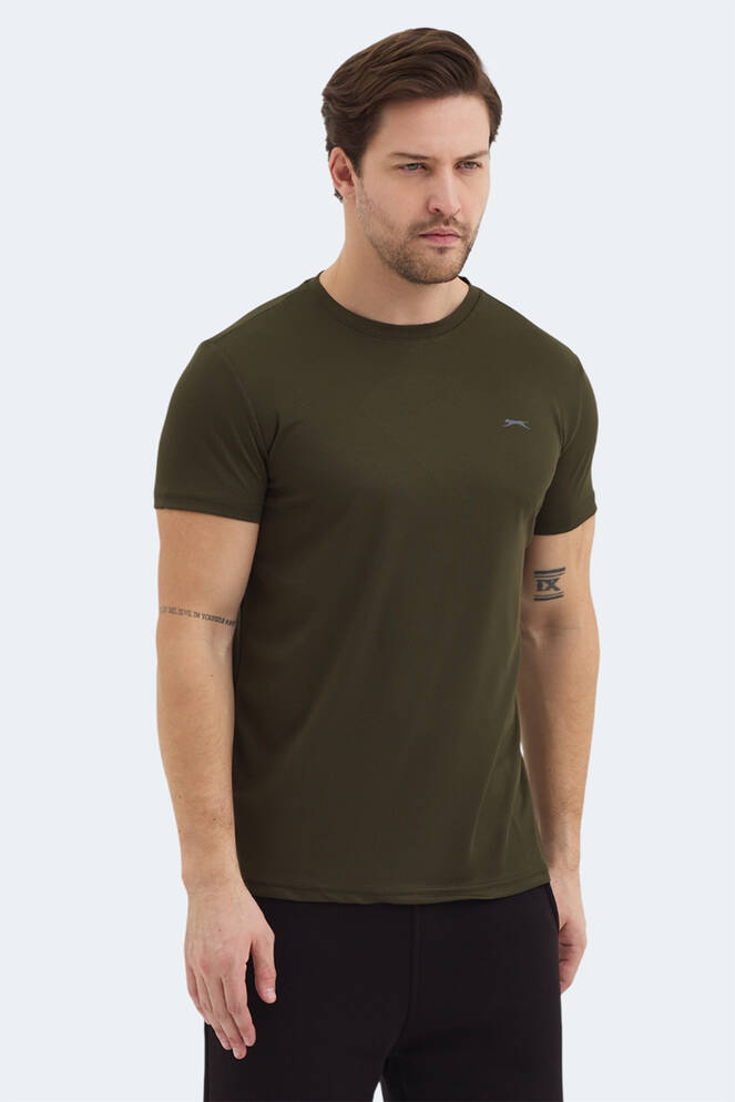 Slazenger REPUBLIC Erkek Kısa Kollu T-Shirt Haki