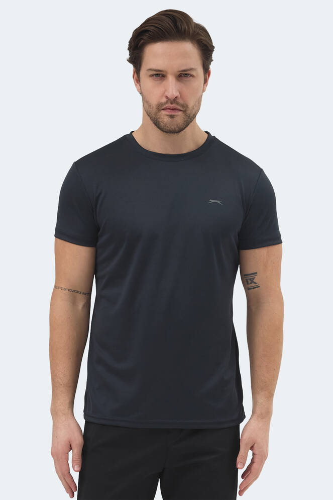 Slazenger REPUBLIC Erkek Kısa Kollu T-Shirt Koyu Gri