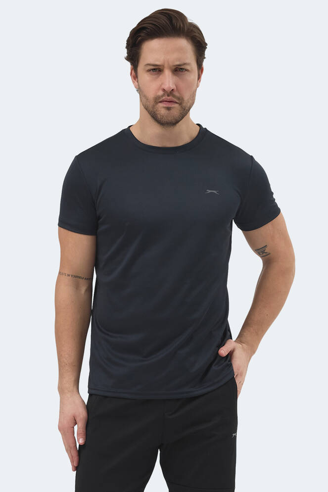 Slazenger REPUBLIC Erkek Kısa Kollu T-Shirt Koyu Gri