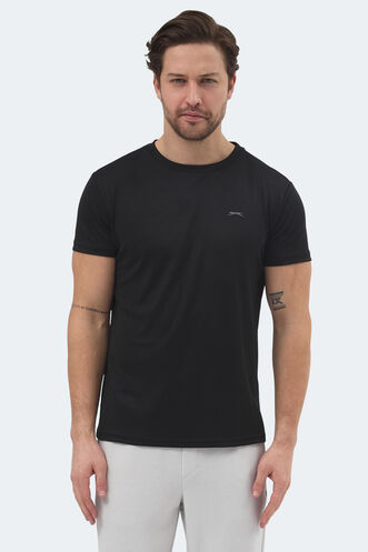 Slazenger - Slazenger REPUBLIC Erkek Kısa Kollu T-Shirt Siyah