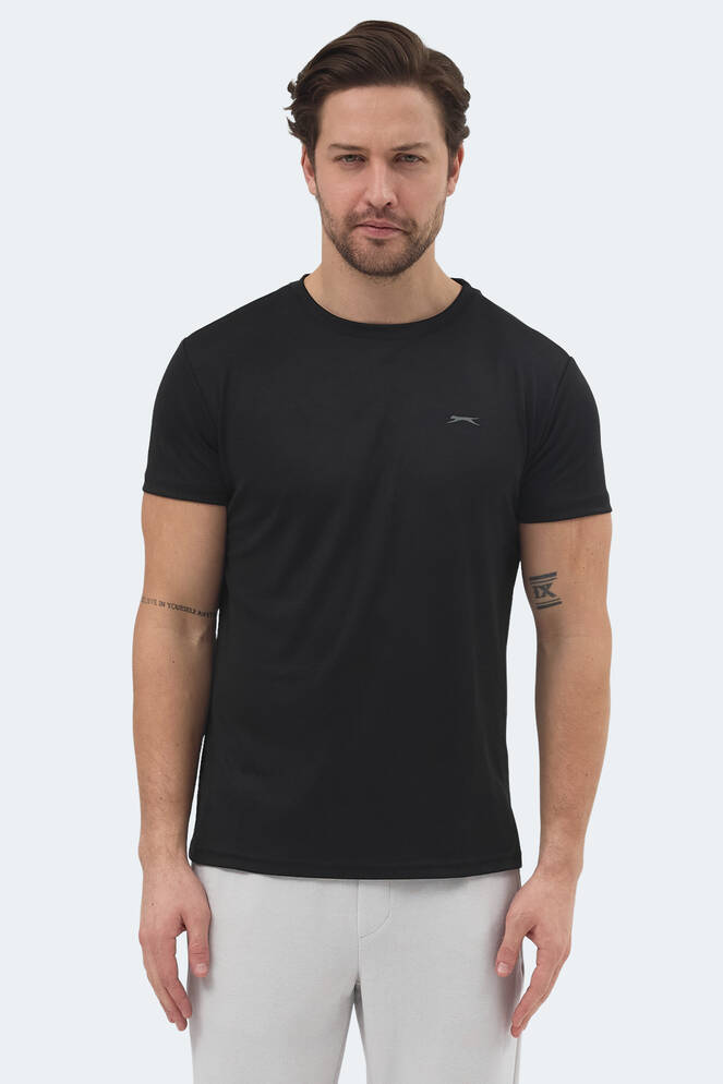 Slazenger REPUBLIC Erkek Kısa Kollu T-Shirt Siyah