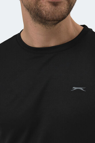 Slazenger REPUBLIC Erkek Kısa Kollu T-Shirt Siyah - Thumbnail