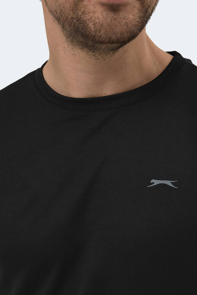 Slazenger REPUBLIC Erkek Kısa Kollu T-Shirt Siyah