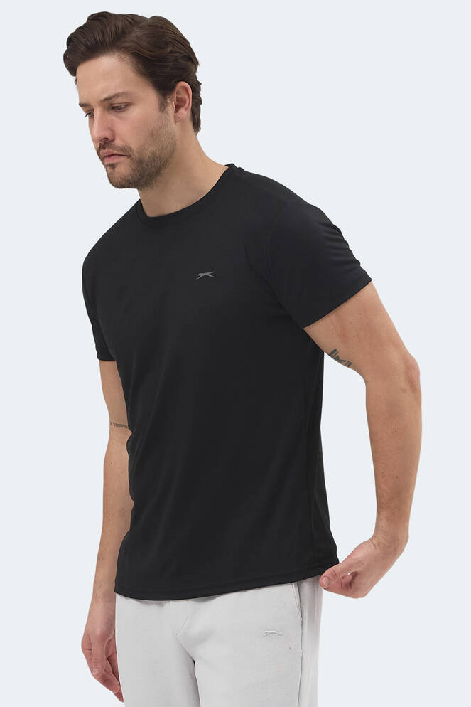 Slazenger REPUBLIC Erkek Kısa Kollu T-Shirt Siyah