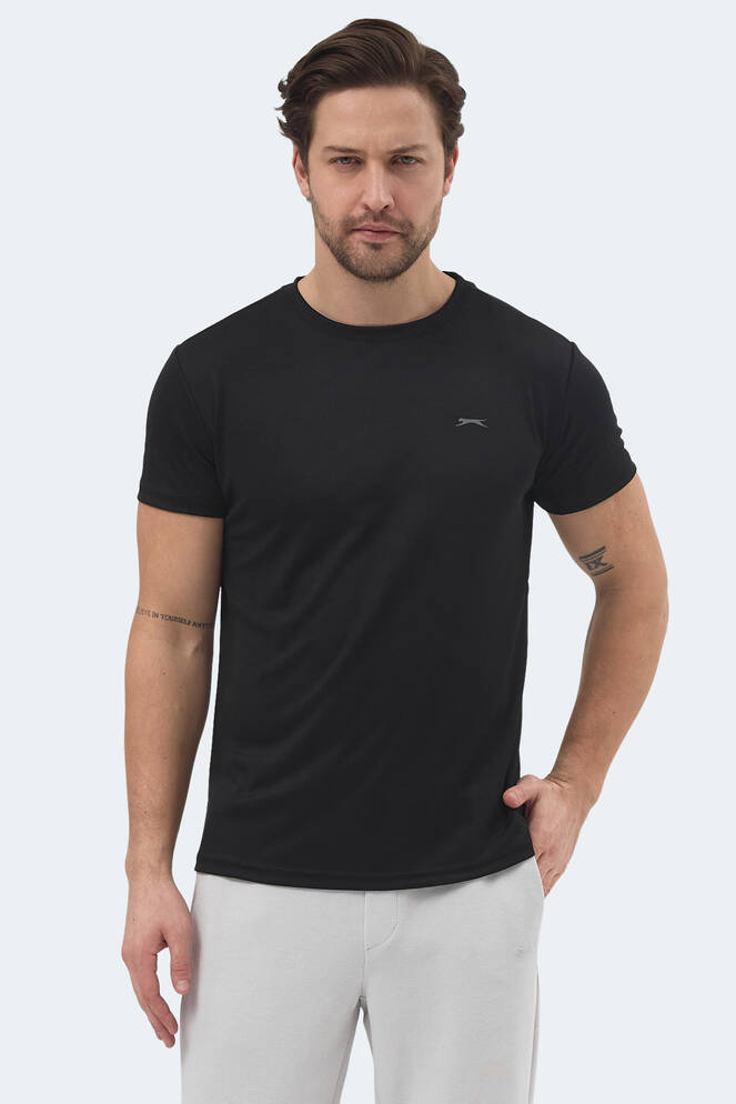 Slazenger REPUBLIC Erkek Kısa Kollu T-Shirt Siyah