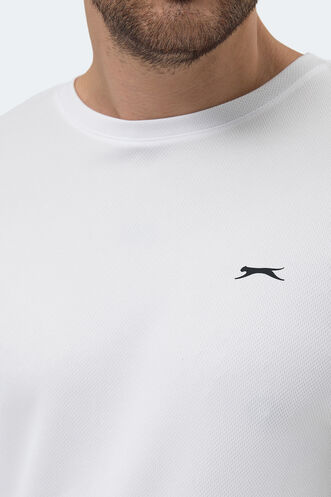 Slazenger REPUBLIC Erkek Kısa Kollu T-Shirt Beyaz - Thumbnail