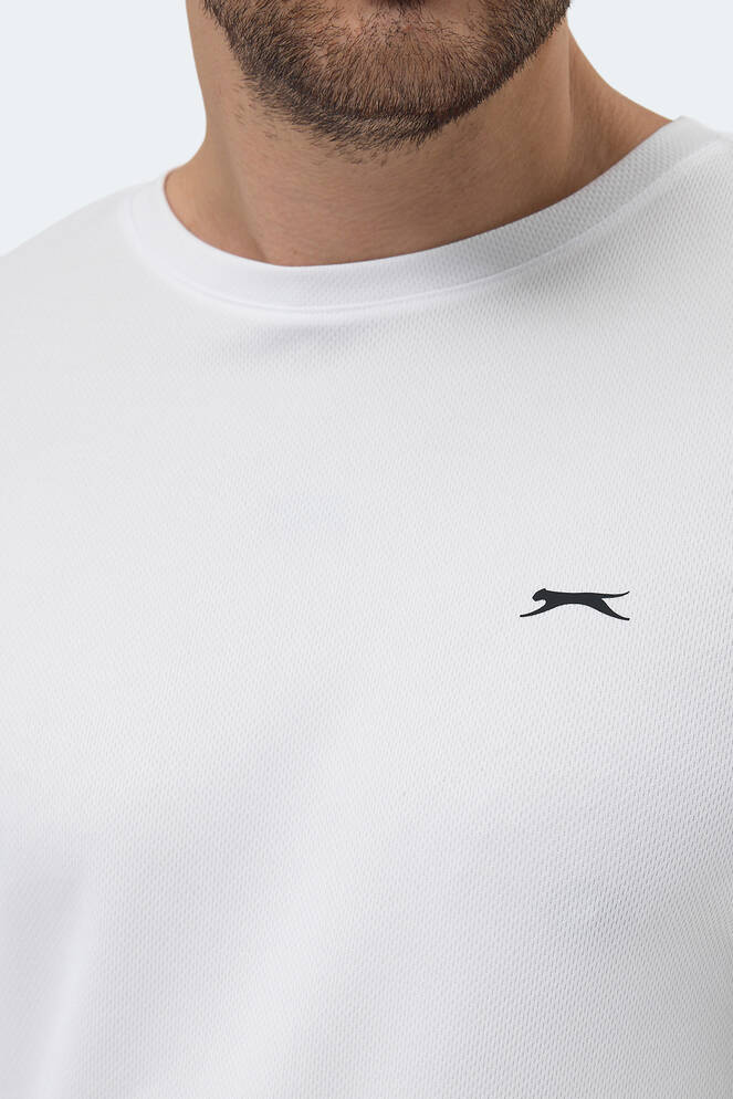 Slazenger REPUBLIC Erkek Kısa Kollu T-Shirt Beyaz