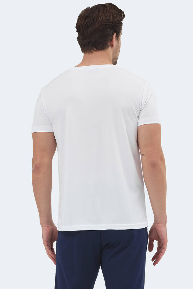 Slazenger REPUBLIC Erkek Kısa Kollu T-Shirt Beyaz