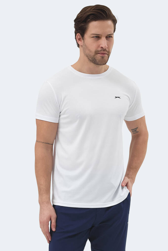 Slazenger REPUBLIC Erkek Kısa Kollu T-Shirt Beyaz