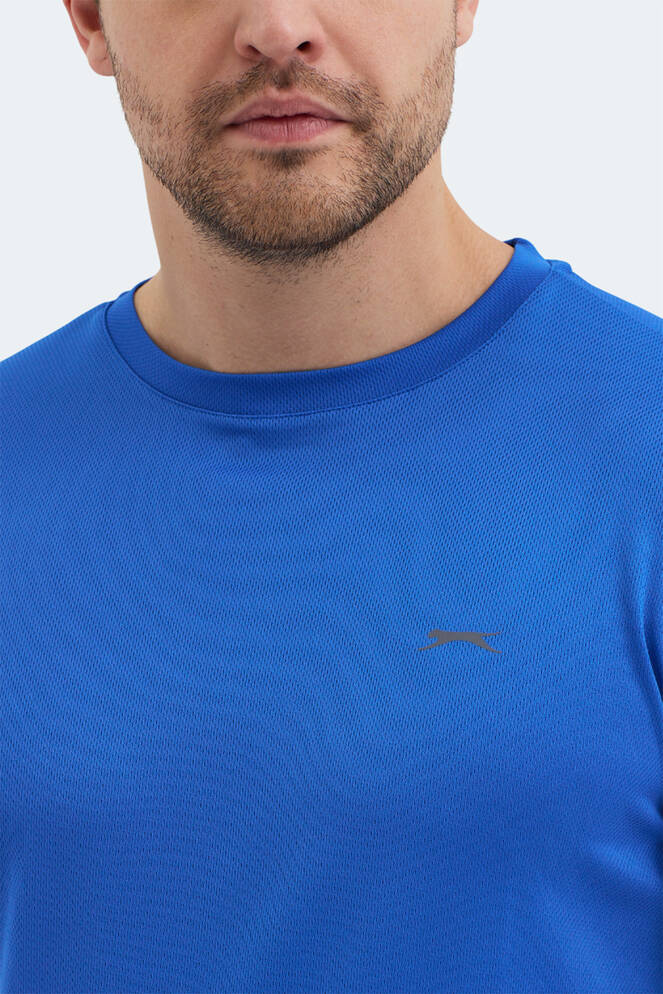 Slazenger REPUBLIC Erkek Kısa Kollu T-Shirt Saks Mavi