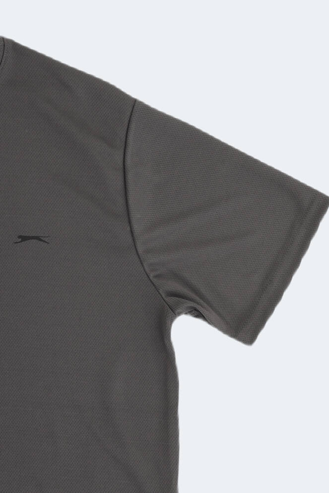 Slazenger REPUBLIC Büyük Beden Erkek Kısa Kollu T-Shirt Koyu Gri